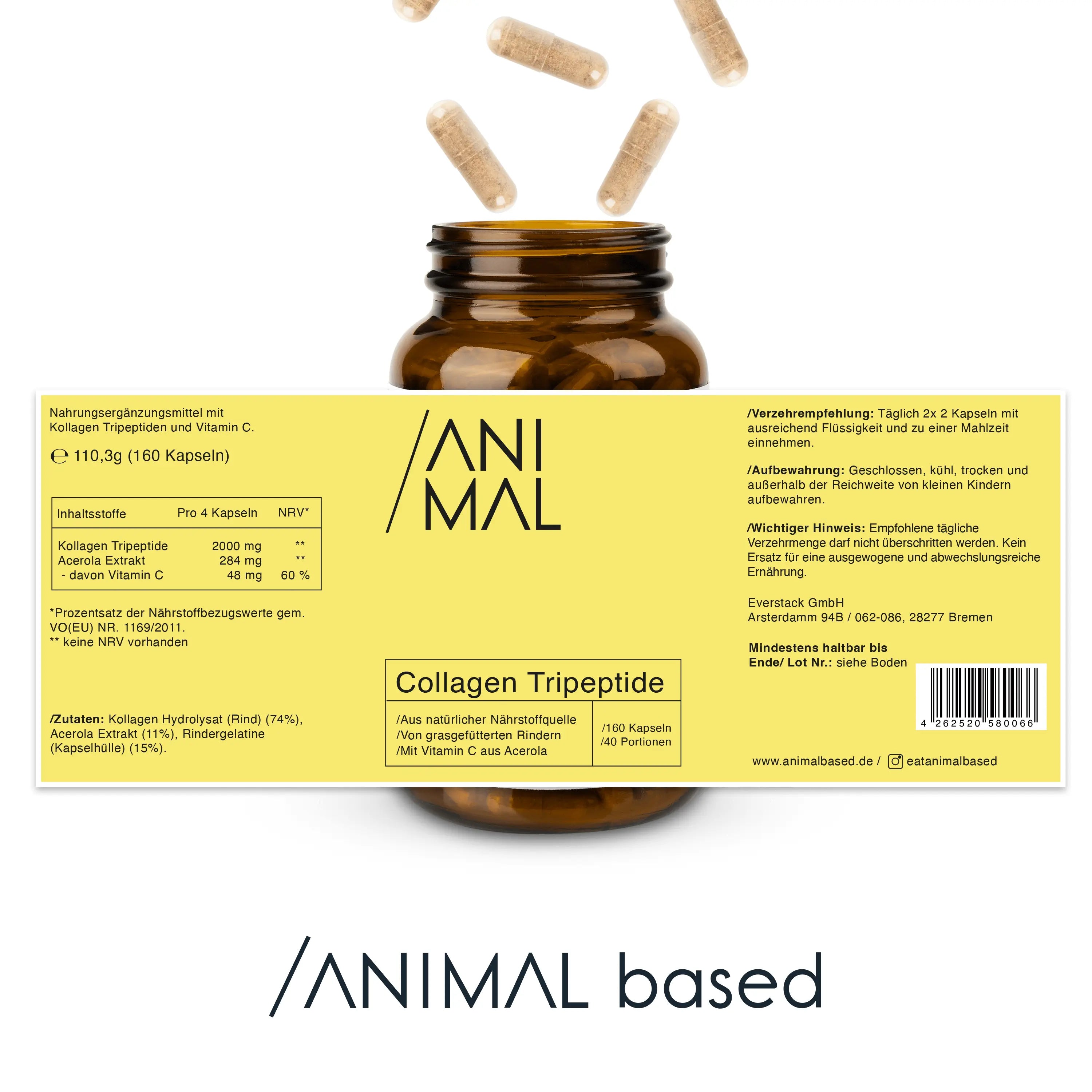 Collagen Tripeptide - mit natürlichem Vitamin C aus Acerola EVERSTACK®