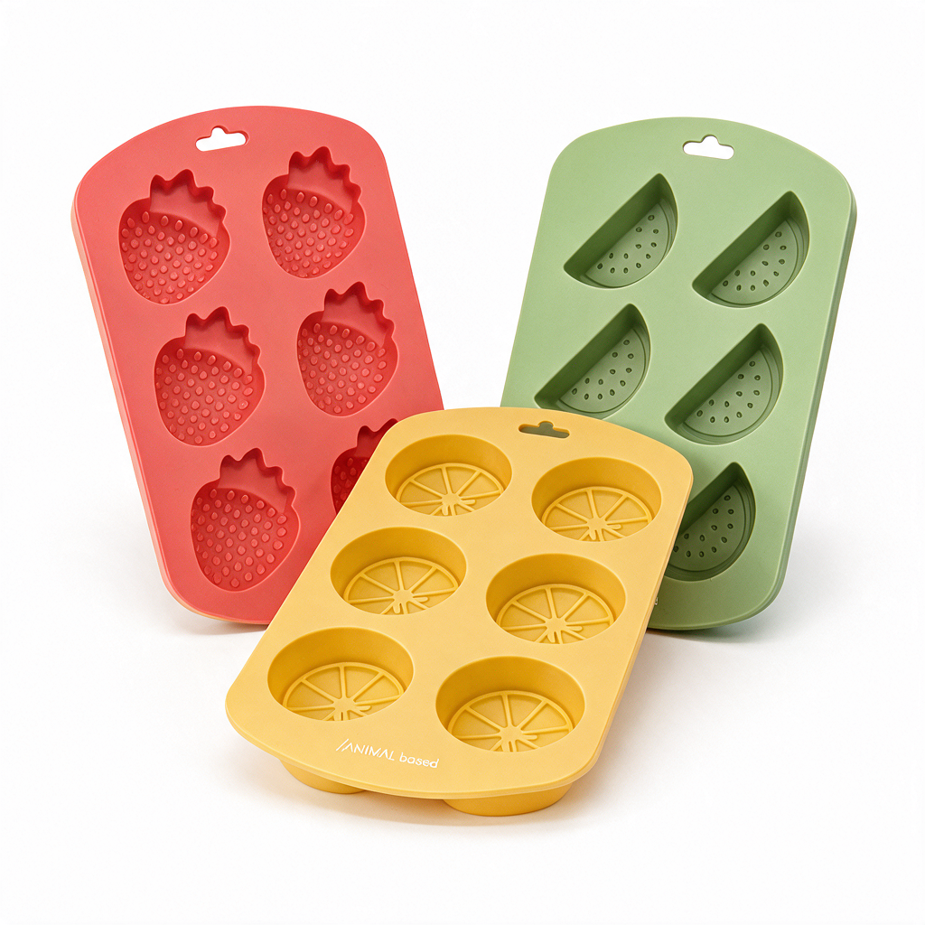 Fruit Gang – Silicone Mold 3-Piece Set for Gummy Candies, Ice Cream & Chocolate