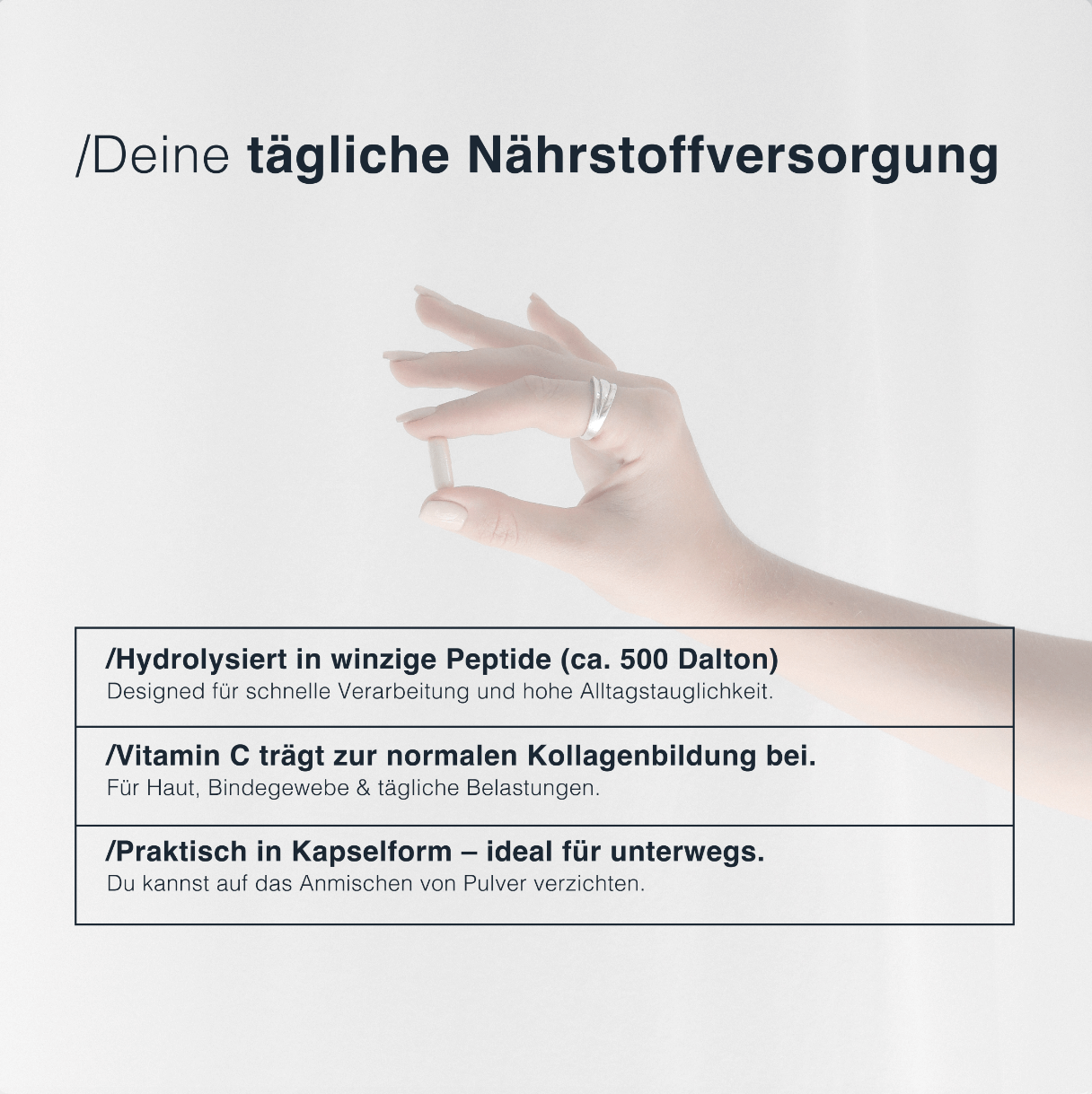 Collagen Tripeptide - mit natürlichem Vitamin C aus Acerola