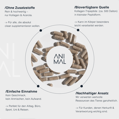 Collagen Tripeptide - mit natürlichem Vitamin C aus Acerola
